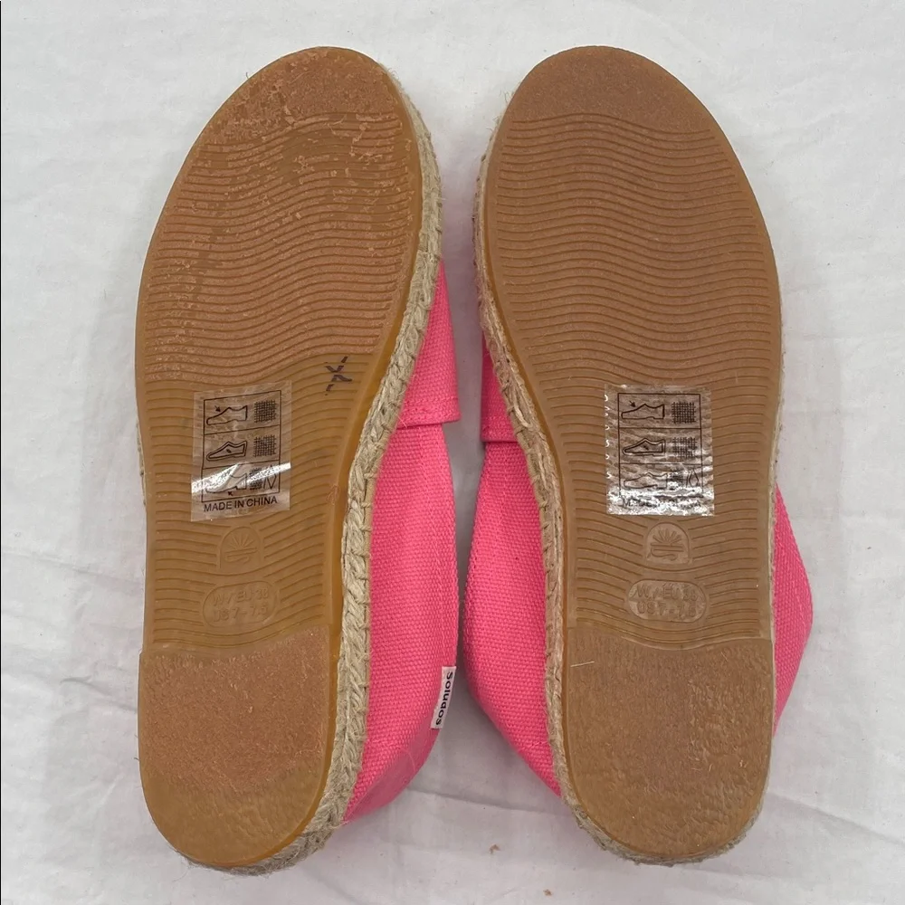 NEW! Soludos The Original Dali Espadrilles In Bubblegum Pink Canvas. 7-7.5